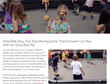 Tablet Screenshot of gagaballpit.com